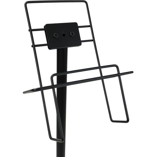 Porte brochures A4 sur pied en acier Noir - Manutan - Image 2