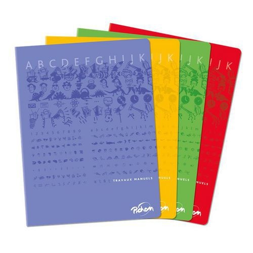 Cahier étudiant piqûre 24x32 cm 96 pages uni 70g - Image principale