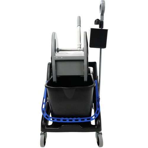 Chariot de lavage 2 x 15 L avec bac produit Presse et Poignée latérale - Image 2