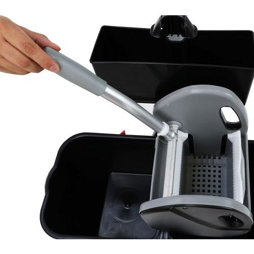 Chariot de lavage 2 x 15 L avec bac produit Presse et Poignée latérale - Image 7