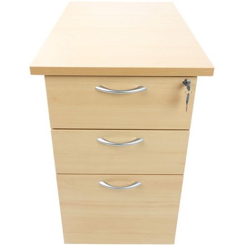Caisson hauteur bureau Quatuor profondeur 60 cm Hêtre/alu Hêtre - Image 4