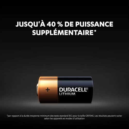 Lot de 2 Pilesithium haute puissance Duracell 123 3 V - Image 4