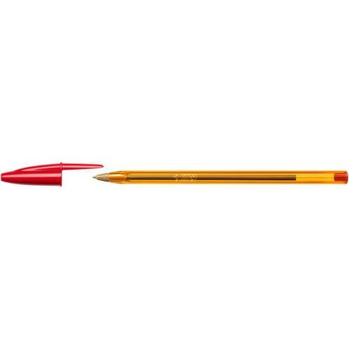 Stylo bille Bic Cristal orange nouvelle pointe fine - rouge - Image principale