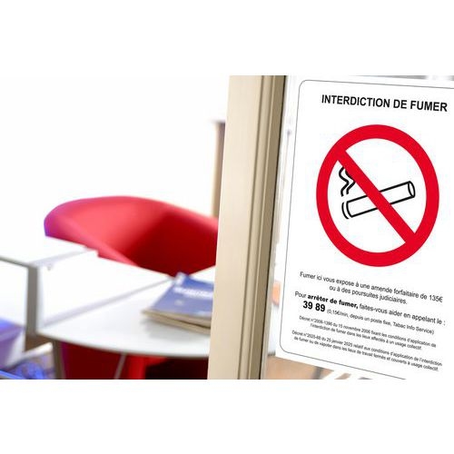 Pictogramme Interdiction de fumer rigide - A4 - Image 2