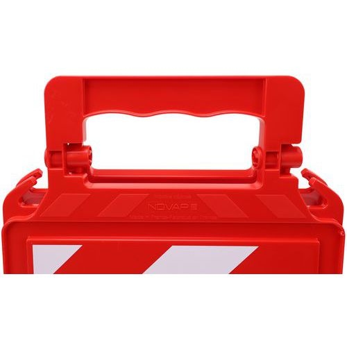 Chevalet de signalisation h600mm x275mm hachure r/b - Image 4