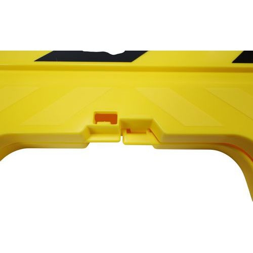 Chevalet de signalisation h600mm x275mm hachure j/n - Image 4