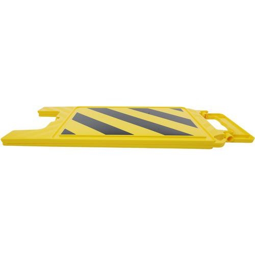 Chevalet de signalisation h600mm x275mm hachure j/n - Image 5