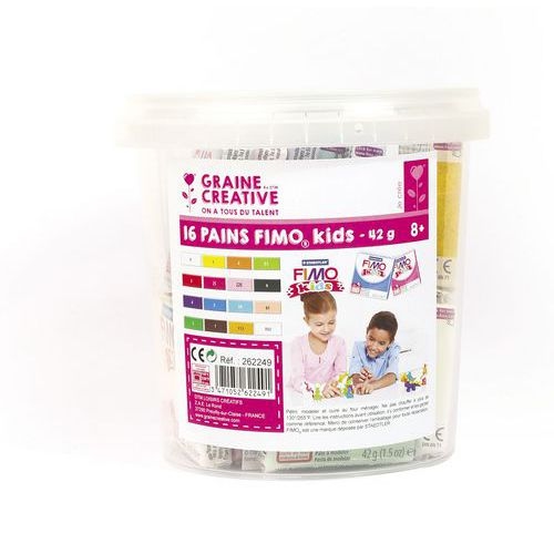 Lot 16 pains fimo 42g couleurs assorties - Image principale