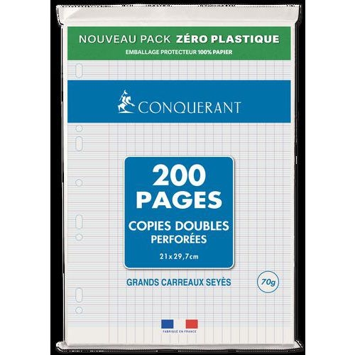Copies doubles 200 pages 70g A4 perforées seyes NF 85 (Etui de 50) - Image principale