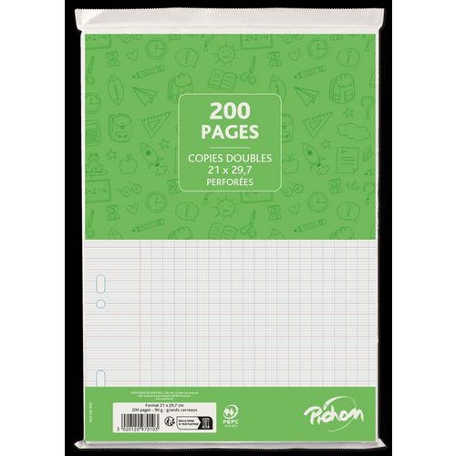 Copies doubles 200 pages 90g A4 perforées seyes (Etui de 50) - Image principale