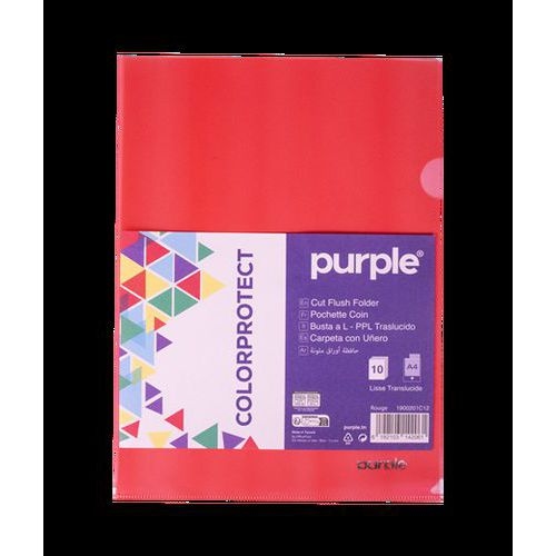Sachet de 10 pochettes coin polypropylène ouverte sur 2 côtés, couleurs assorties, 22 x 31 cm - Image 5