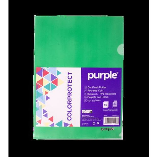 Sachet de 10 pochettes coin polypropylène ouverte sur 2 côtés, couleurs assorties, 22 x 31 cm - Image 6