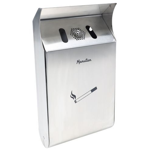 Cendrier mural design Manutan - 3L - Inox 304 - Image principale