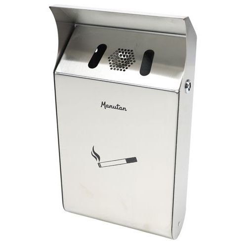 Cendrier mural design Manutan - 3L - Inox 304 - Image 7