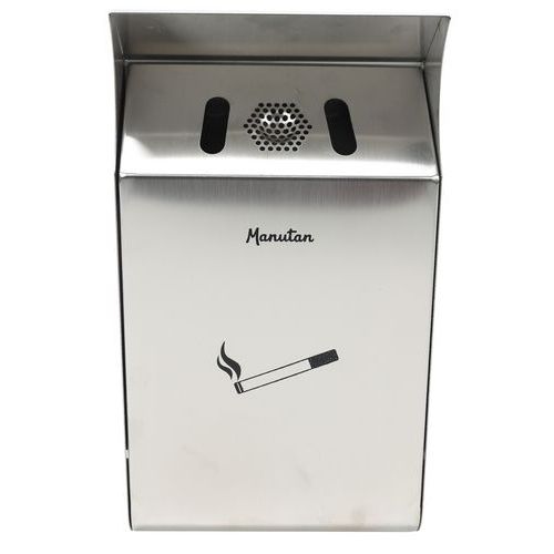 Cendrier mural design Manutan - 3L - Inox 304 - Image 2