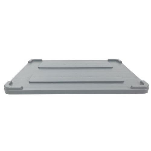 Couvercle pour bac gerbable 550 l gris - Image 2