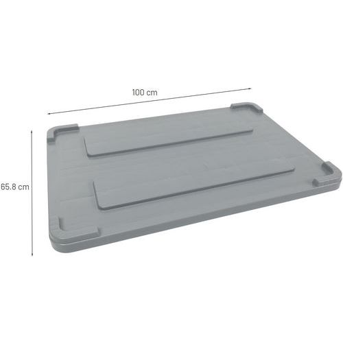 Couvercle pour caisse-palette 280 à 550 L - Manutan Expert - Image 3