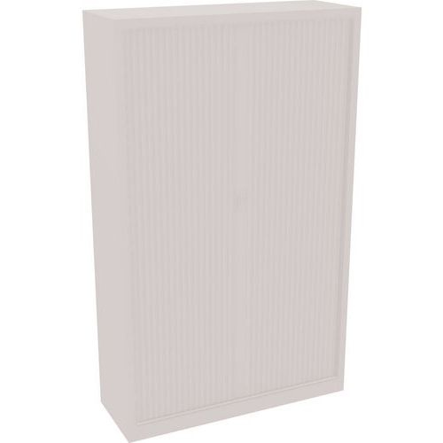 Armoire métal à rideaux H.198cm blanc - Image principale