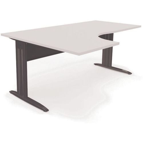 Bureau compact 90 degrés asymétrique L.180 cm Idol - Eol - Image principale