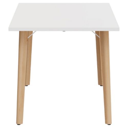 Table pieds arche 160x80 cm avec plateau blanc - Image 4