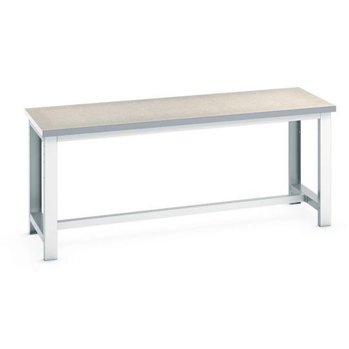 Établi Cubio Linoléum - Largeur 200cm, Profondeur 750mm, Hauteur 840mm - Bott - Image principale