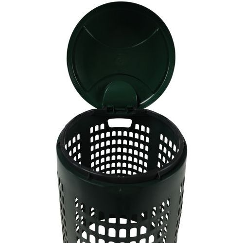 Support sac-poubelle 110 L avec couvercle - Manutan - Image 4