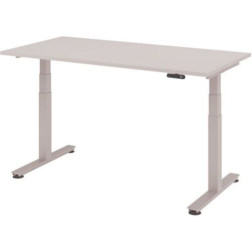Bureau électrique mémoire 160 x 80 cm Gris - Image principale