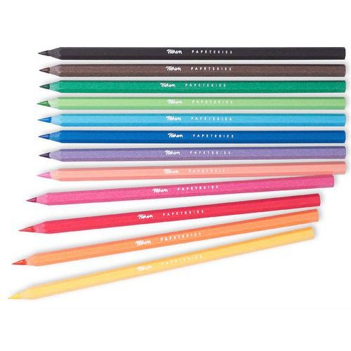 Etui de 12 crayons couleurs 18 cm résine Pichon - Image principale