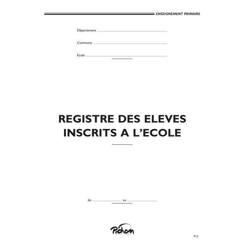 Registre matricule 200 élèves 21x29.7 cm 48 pages réf P12 - Image 3