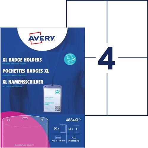 Pochettes badge A6 avec feuilles - Image 6