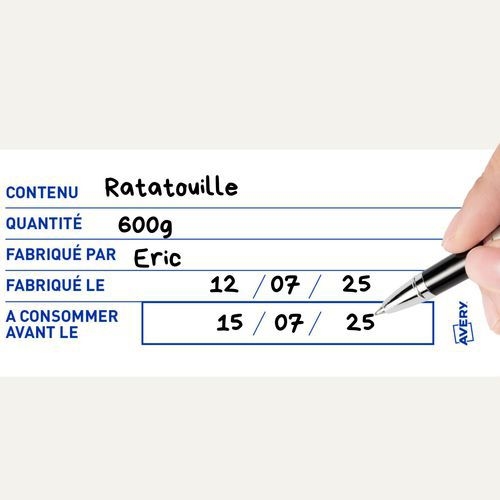 300 Etiquettes traçaoeilité alimentaire pré-imprimée 98x40mm - Image 3