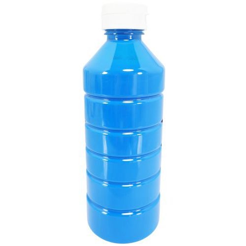 Flacon gouache liquide 500 ml pichon avec bec verseur - bleu primaire (cyan) - Image 2