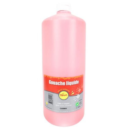 Flacon 2 litres gouache pichon avec bec verseur - carmin - Image principale