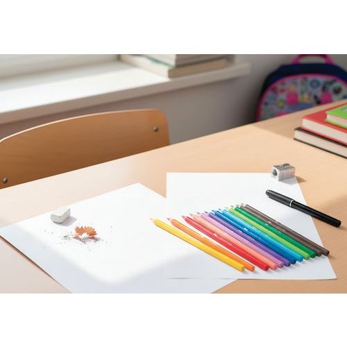 Pot de 72 crayons couleurs 18 cm résine Pichon - Image 3