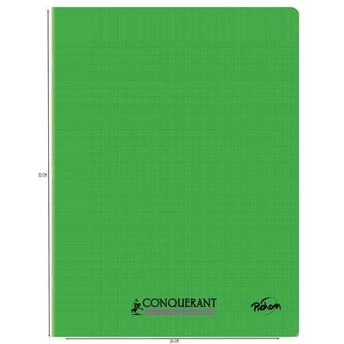 Cahier polypropylène 96 pages 90g seyes 24x32 cm  -  vert - Image 3
