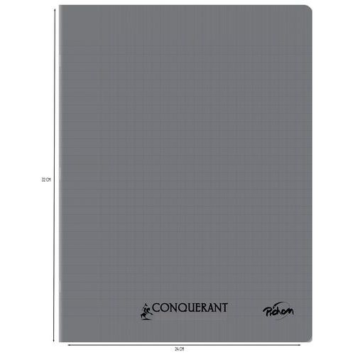 Cahier polypropylène 90g 96 pages seyes 24x32 cm - gris - Image 3
