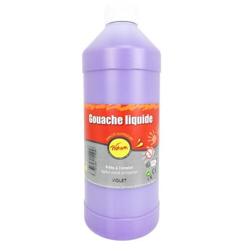 Flacon 1 litre gouache pichon avec bec verseur - violet - Image principale
