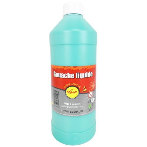 Flacon 1 litre gouache pichon avec bec verseur - vert émeraude - Image principale
