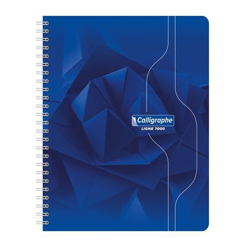 Cahier reliure hélicoïdale 17x22 cm 180 pages 5x5 70g - Image principale