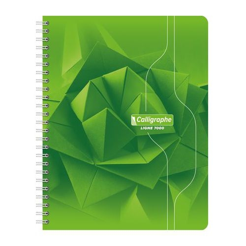 Cahier reliure hélicoïdale 17x22 cm 180 pages 5x5 70g - Image 2
