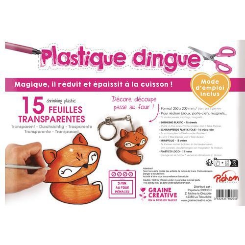 Feuille plastique dingue transparentes 20 x 26 cm (Pochette de 15) - Image 2