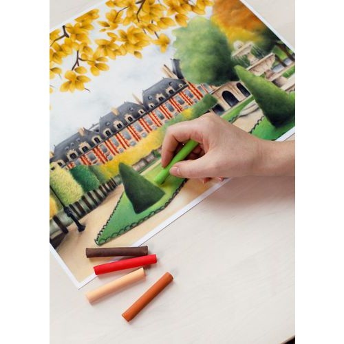 Boite 20 pastels tendres conte à paris 65 mm Ø 10 mm - Image 2