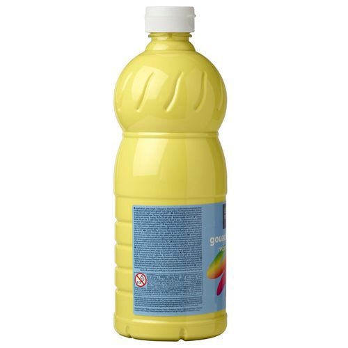 Flacon 1 litre gouache redimix lefranc bourgeois - jaune citron - Image 3