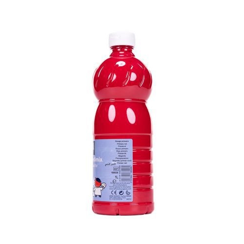 Flacon 1 litre gouache redimix lefranc bourgeois - rouge primaire (magenta) - Image 2