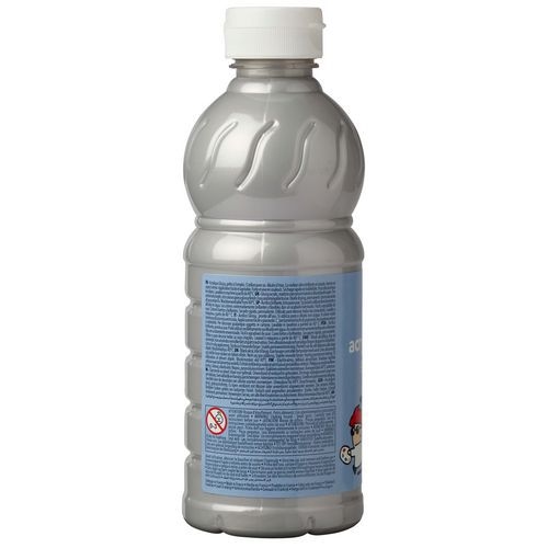 Flacon 500 ml, couleurs acryliques glossy lefranc & bourgeois - argent - Image 2