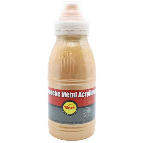 Flacon 250 ml gouache métal acrylique - Pichon - Image 4