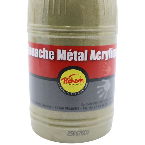 Flacon 250 ml gouache métal acrylique pichon - bronze - Image 2