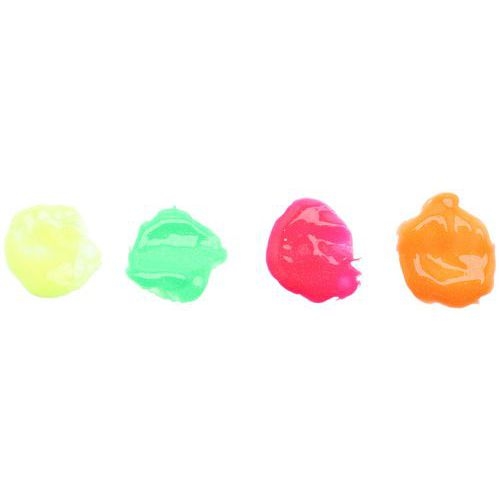 Assortiment 4 flacons 250 ml peinture pailletée fluo pichon - Image 5