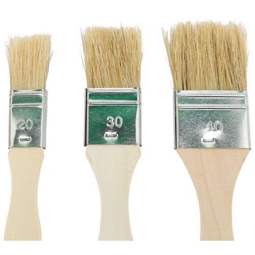 Lot de 3 brosses plates, manches plats - Image 2