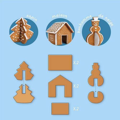 Emporte-pièces les Biscuits de Noël 3D - Image 4